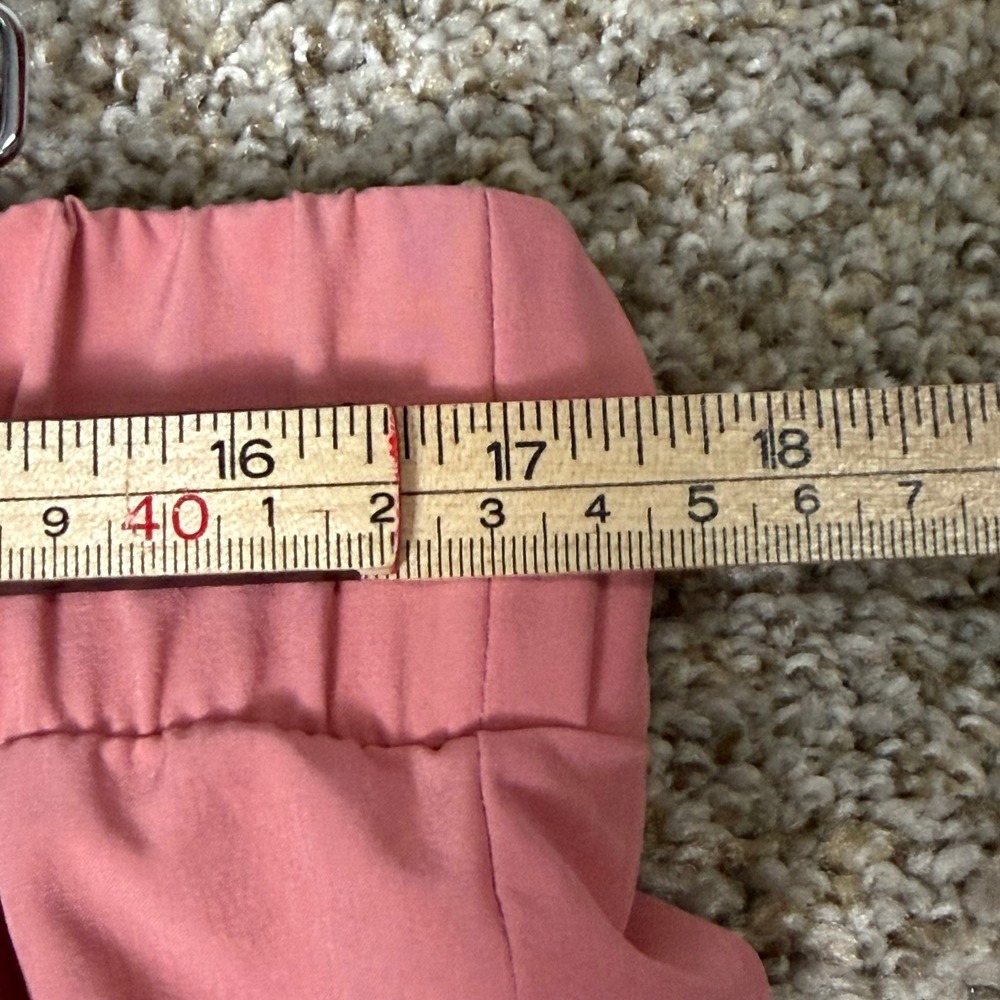 Hanes Comfort Fit Womens Scrub Set Large Rose Pink V-Neck Top Jogger Pants L/G - Picture 11 of 13